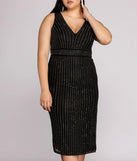 Plus Arielle Heat Stone Midi Dress