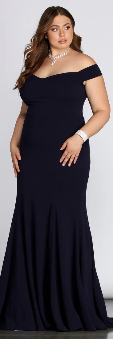 Plus Briar Formal Off The Shoulder Dress