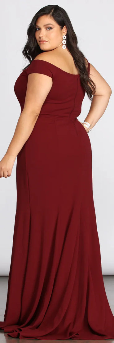 Plus Briar Formal Off The Shoulder Dress