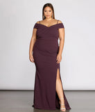 Plus Aurora Formal High Slit Mermaid Dress