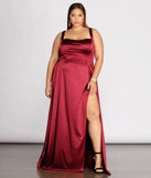 Plus Eve Double Slit Formal Dress