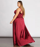 Plus Eve Double Slit Formal Dress