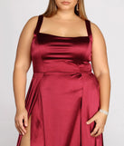 Plus Eve Double Slit Formal Dress
