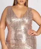 Plus Harmony Sparkling Sequin Dress