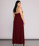 Plus Galilea Formal High Slit Dress