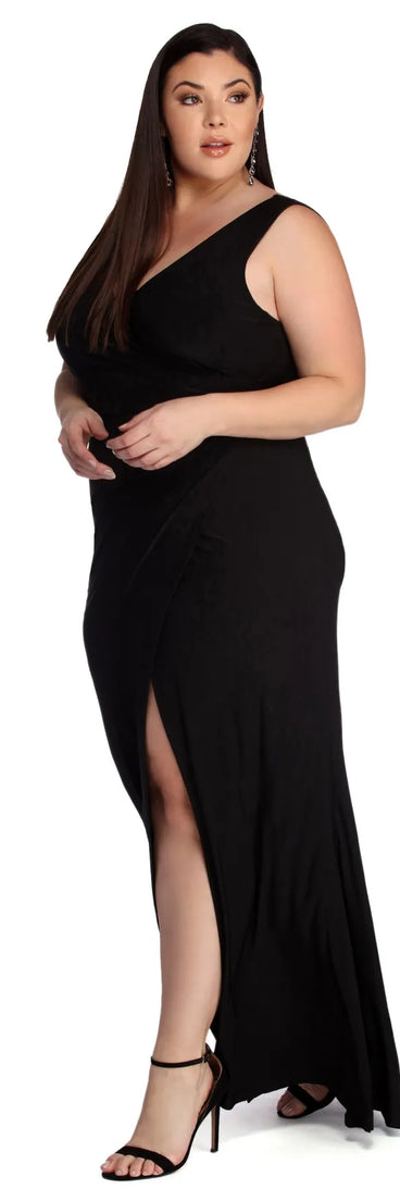 Plus Karla Formal Wrap Dress
