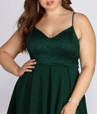 Plus Lace Appeal Skater Dress