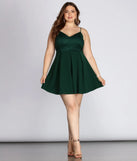 Plus Lace Appeal Skater Dress