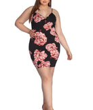 Plus Floral Fascination Midi Dress