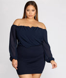 Plus Shook In Chiffon Dress