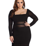 Plus Miss Me Mesh Mini Dress