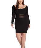 Plus Miss Me Mesh Mini Dress