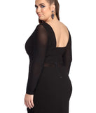 Plus Miss Me Mesh Mini Dress
