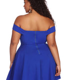 Plus Charming Sweetheart Skater Dress