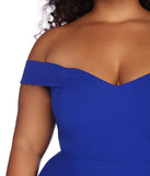 Plus Charming Sweetheart Skater Dress