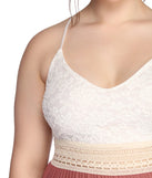 Plus Crochet In Color Dress