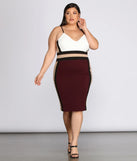 Plus From The Block Midi Dress