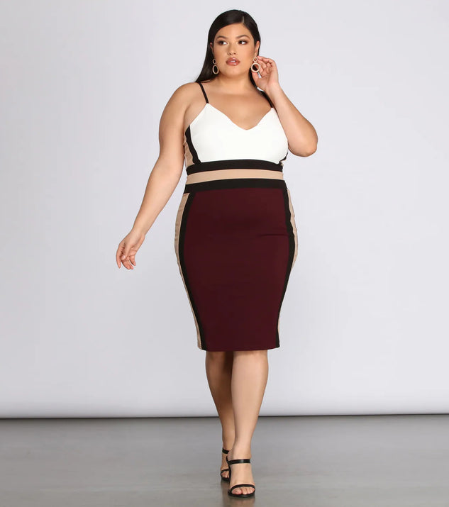 Plus From The Block Midi Dress