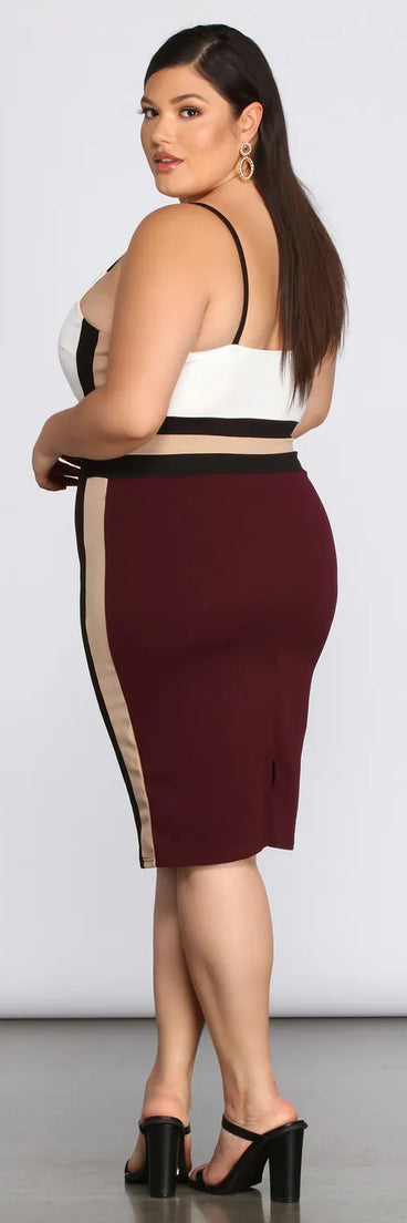 Plus From The Block Midi Dress