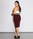 Plus From The Block Midi Dress