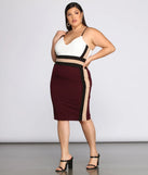 Plus From The Block Midi Dress