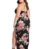 Plus Fab In Floral Maxi Dress