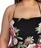 Plus Fab In Floral Maxi Dress