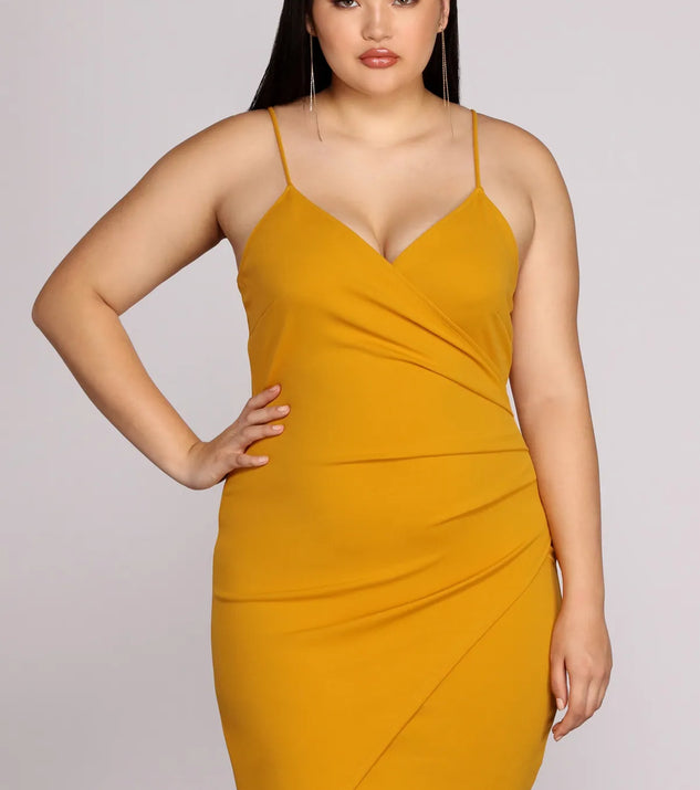 Plus Strappy & Stunning Mini Dress