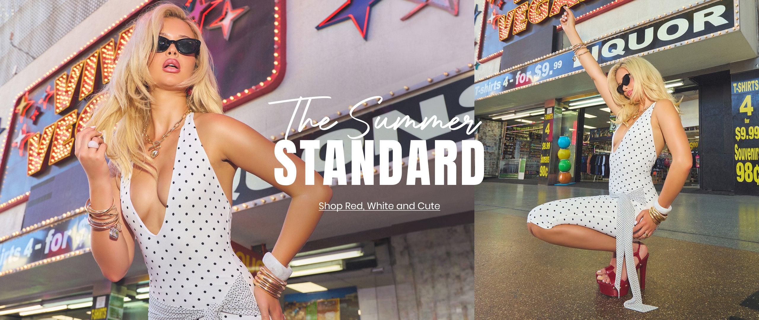The summer standard—shop Americana outfits with playful prints, effortless silhouettes, and patriotic-inspired style.