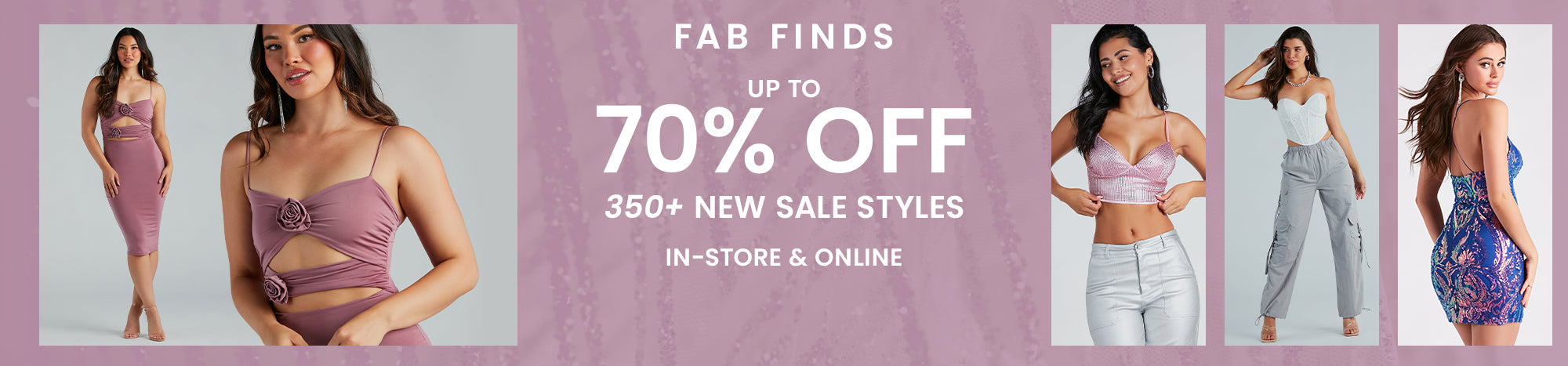 Shop Windsor's Clothing Sale & save up to 70% off new styles featuring a variety of casual to formal dresses, trendy tops, bustiers, pants, cargos, heels, & fab fashion finds and apparel on sale now!