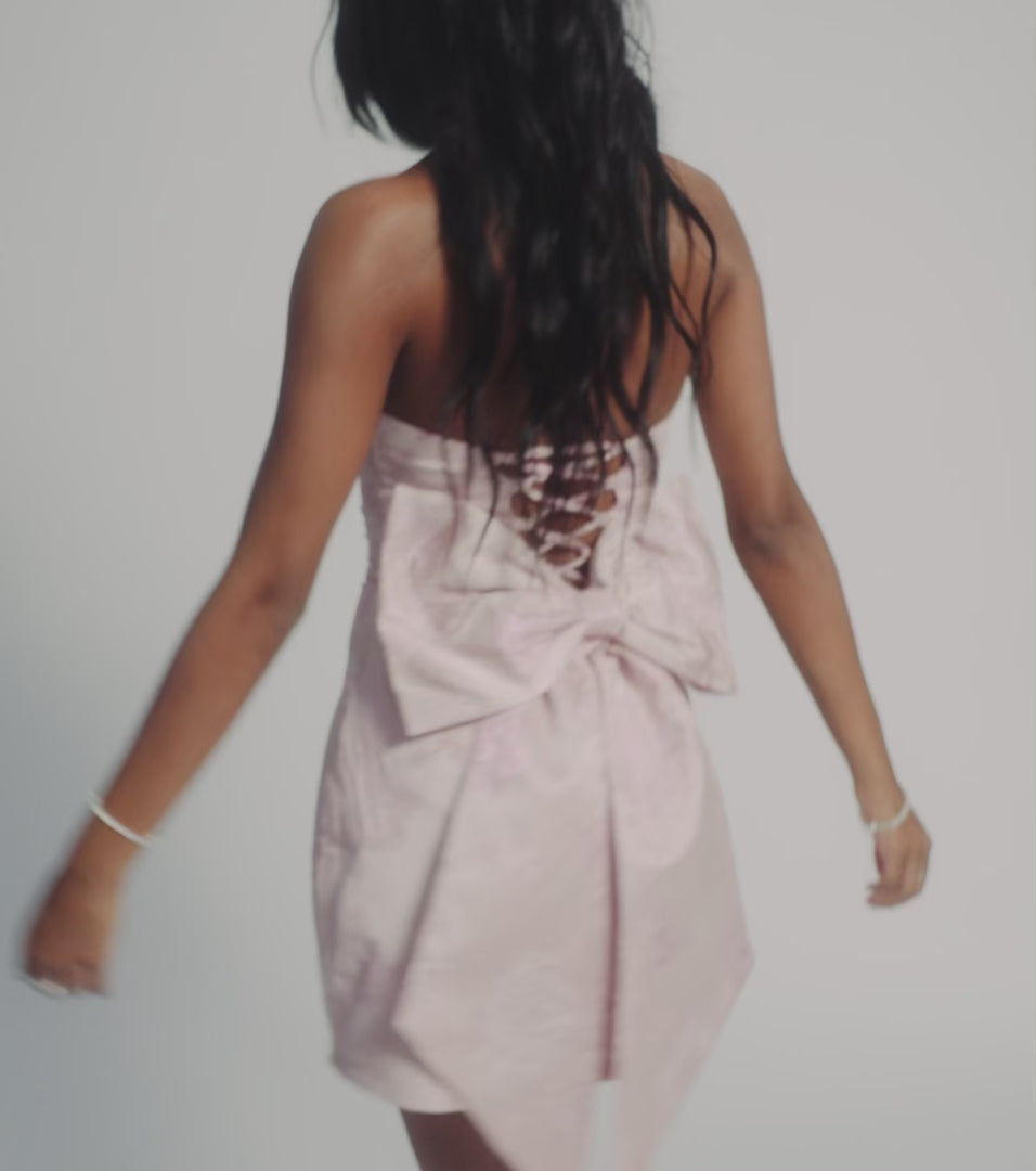Jaimie Bow Lace-Up Mini Dress | Windsor