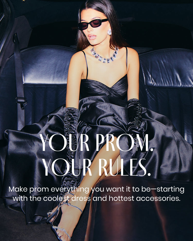 Your prom, your rules—prom dresses with high-shine satin, dramatic volume, and the latest finishing touches.