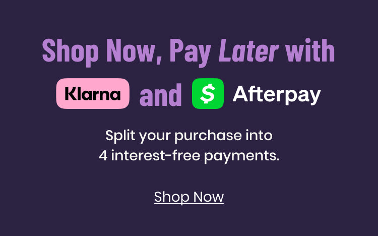 Shop now, pay later at Windsor with Klarna or Afterpay and split your purchase into 4 interest-free payments.