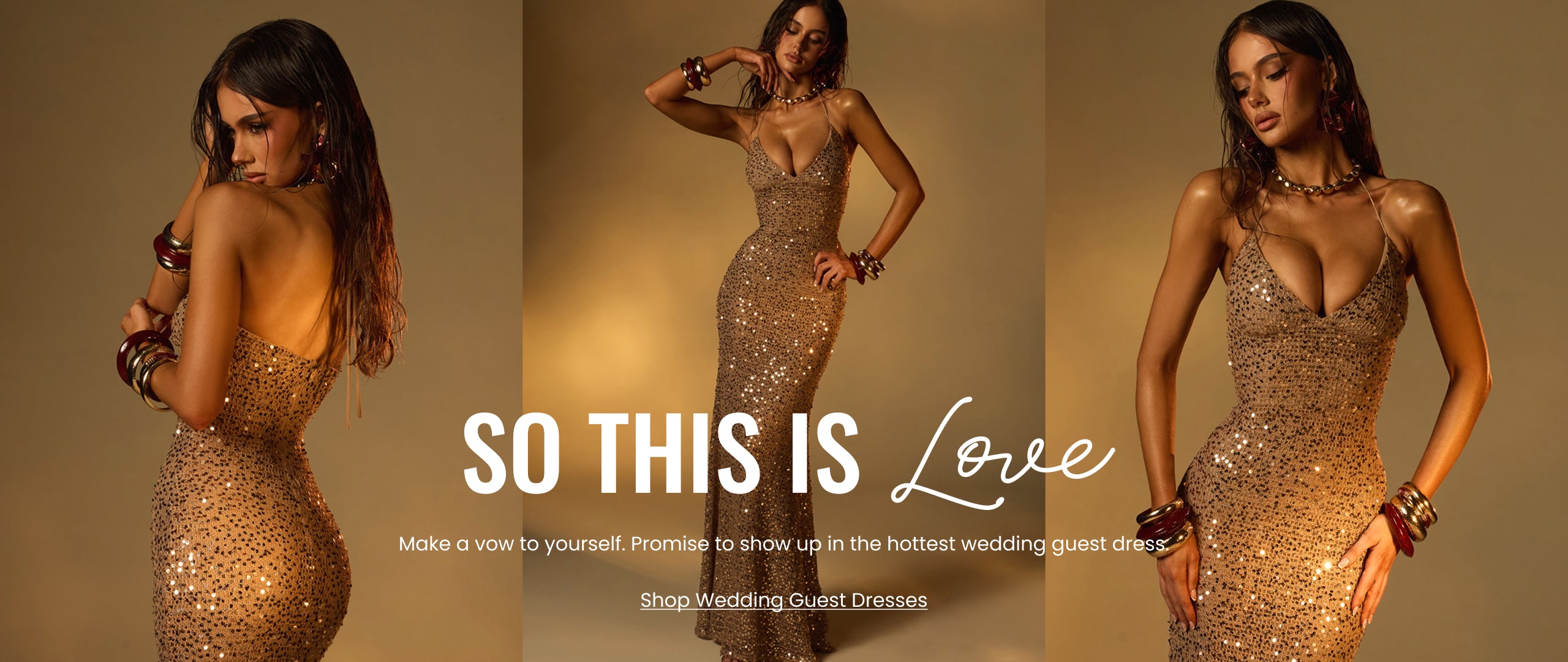 Shop wedding guest dresses featuring shimmering sequins, elegant silhouettes, and unforgettable style for every celebration.
