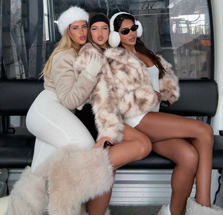 Layer up in luxe style. Shop women’s jackets & coats with plush faux fur, leather, and moto-inspired statement outerwear.