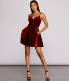 Lily Bonded Velvet Mini Dress creates the perfect spring wedding guest dress or cocktail attire with stylish details in the latest trends for 2023!