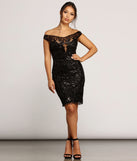 Carina Sequined Mesh Mini Dress creates the perfect summer wedding guest dress or cocktail party dresss with stylish details in the latest trends for 2023!
