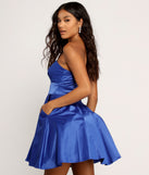 Liza Satin Mesh Party Dress is a gorgeous pick as your 2023 prom dress or formal gown for wedding guest, spring bridesmaid, or army ball attire!