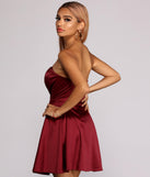 Paola Strapless Twill Party Dress creates the perfect summer wedding guest dress or cocktail party dresss with stylish details in the latest trends for 2023!