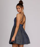 Presley Glitter Party Dress creates the perfect spring wedding guest dress or cocktail attire with stylish details in the latest trends for 2023!