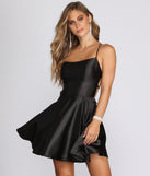 Frida Satin Party Dress creates the perfect summer wedding guest dress or cocktail party dresss with stylish details in the latest trends for 2023!
