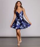 Sophie Formal Floral Party Dress creates the perfect spring wedding guest dress or cocktail attire with stylish details in the latest trends for 2023!