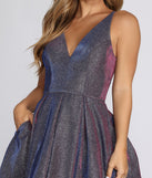 Marisa Metallic Shimmer Party Dress is a gorgeous pick as your 2023 prom dress or formal gown for wedding guest, spring bridesmaid, or army ball attire!