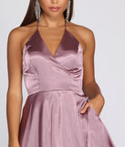Sandy Halter Formal Dress creates the perfect spring wedding guest dress or cocktail attire with stylish details in the latest trends for 2023!