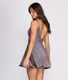 Layla Metallic Skater Dress creates the perfect summer wedding guest dress or cocktail party dresss with stylish details in the latest trends for 2023!