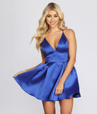 Jia Satin Halter Dress creates the perfect summer wedding guest dress or cocktail party dresss with stylish details in the latest trends for 2023!
