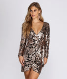 The Gigi Formal Sequin Wrap Dress is a gorgeous pick as your 2023 prom dress or formal gown for wedding guest, spring bridesmaid, or army ball attire!