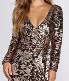 The Gigi Formal Sequin Wrap Dress is a gorgeous pick as your 2023 prom dress or formal gown for wedding guest, spring bridesmaid, or army ball attire!
