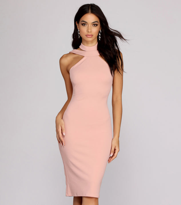 Elaine Fine Dine Midi Dress creates the perfect summer wedding guest dress or cocktail party dresss with stylish details in the latest trends for 2023!