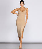 Uma Heat-Stone Midi Dress creates the perfect summer wedding guest dress or cocktail party dresss with stylish details in the latest trends for 2023!